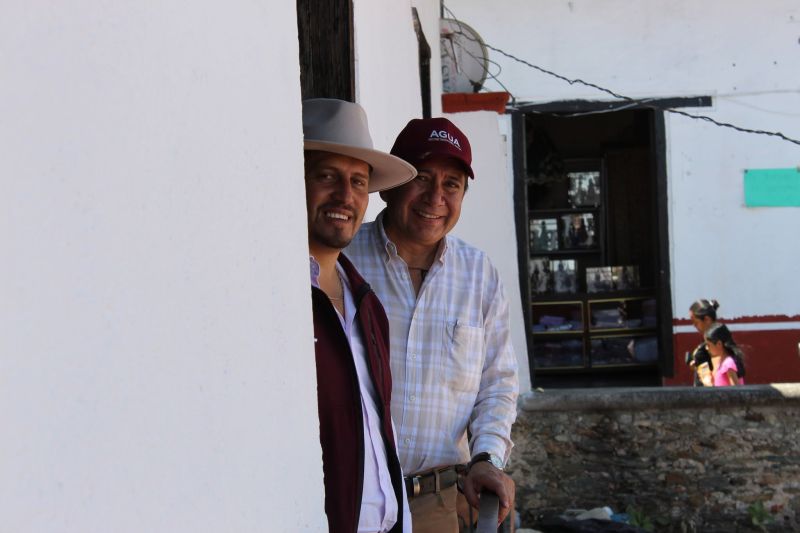 Zacualpan recibe al Secretario del Agua durante gira de trabajo en el municipio